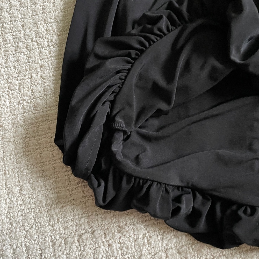 Anthropologie Dolan Black Draped Top - Picture 2 of 4